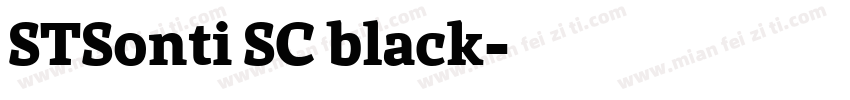 STSonti SC black字体转换